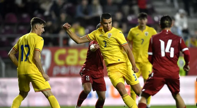 Cristian Ignat, integralist la acțiunea perfectă a României U21! Fundașul Mioveniului, pe teren în victoriile cu Armenia U21 și Finlanda U21