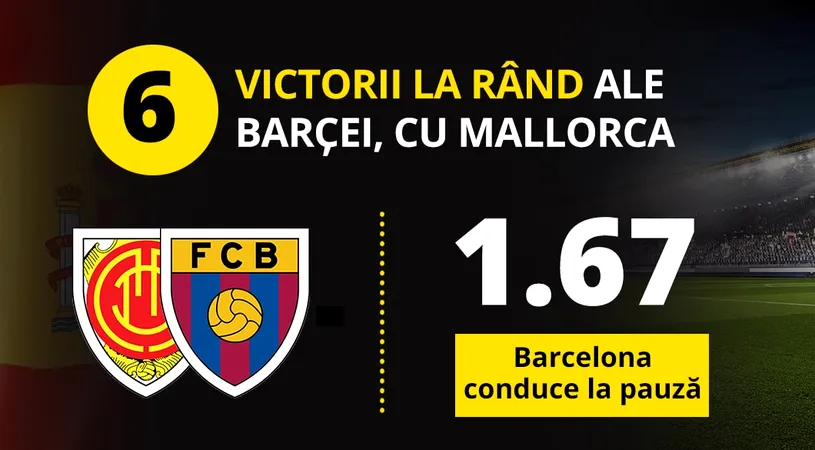 Nu e 6 fără 7! Barcelona trece prin „gara” Mallorca, cu Messi titular, dar fără Suarez. Vezi o surpriză aici?