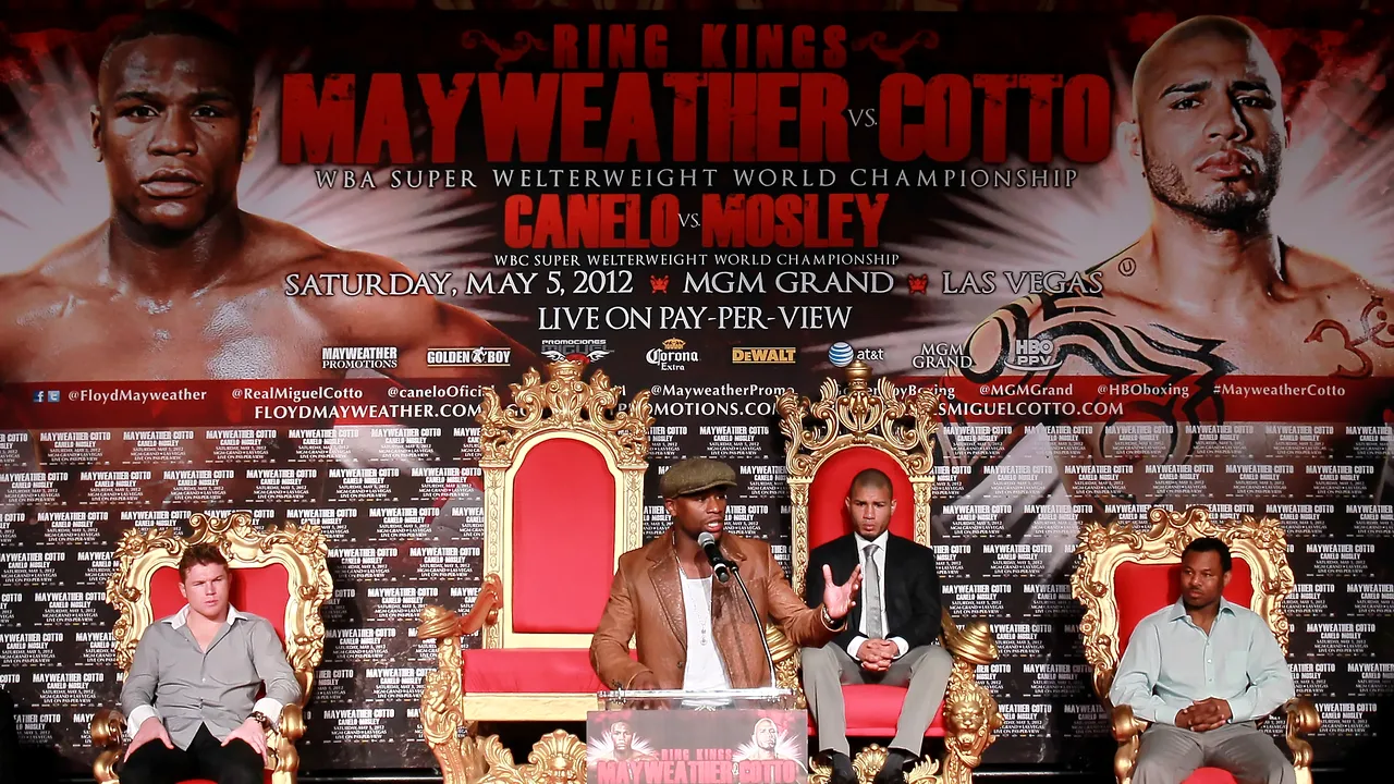 VIDEO Cum e prezentat super meciul Mayweather - Cotto:** 