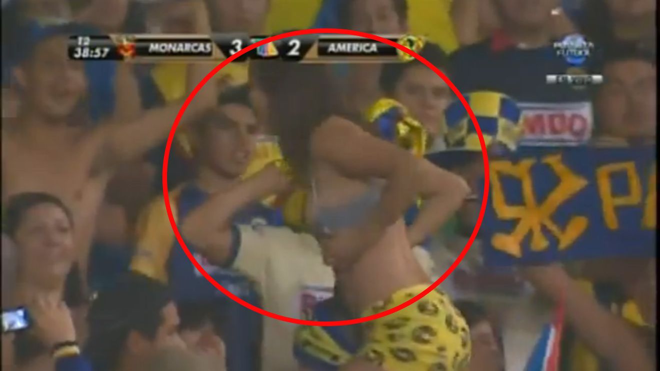 VIDEO Ce șef de galerie!** Și-a dat jos sutienul în fața unei întregi peluze!