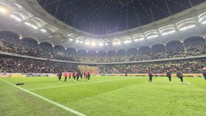 Cum arată gazonul de pe Arena Națională la derby-ul FCSB - Dinamo, la temperatură de sub -12 grade Celsius şi la doar 3 zile după meciul cu PAOK