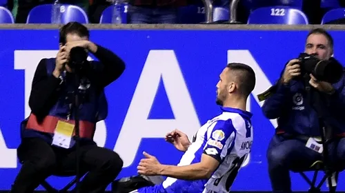 VIDEO | Florin Andone, la un pas de golul etapei în Spania! Românul a reluat în bară, din foarfecă, în Deportivo – Villarreal 0-0