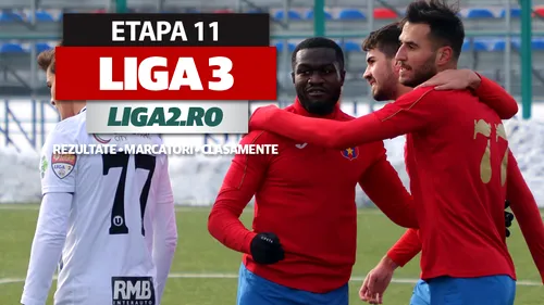 S-a reluat campionatul Ligii 3 | Steaua obține o remiză în prelungiri cu FCSB 2, Foresta pierde acasă cu Ceahlăul. Oțelul și Sepsi 2 au înregistrat scorul rundei a 11-a