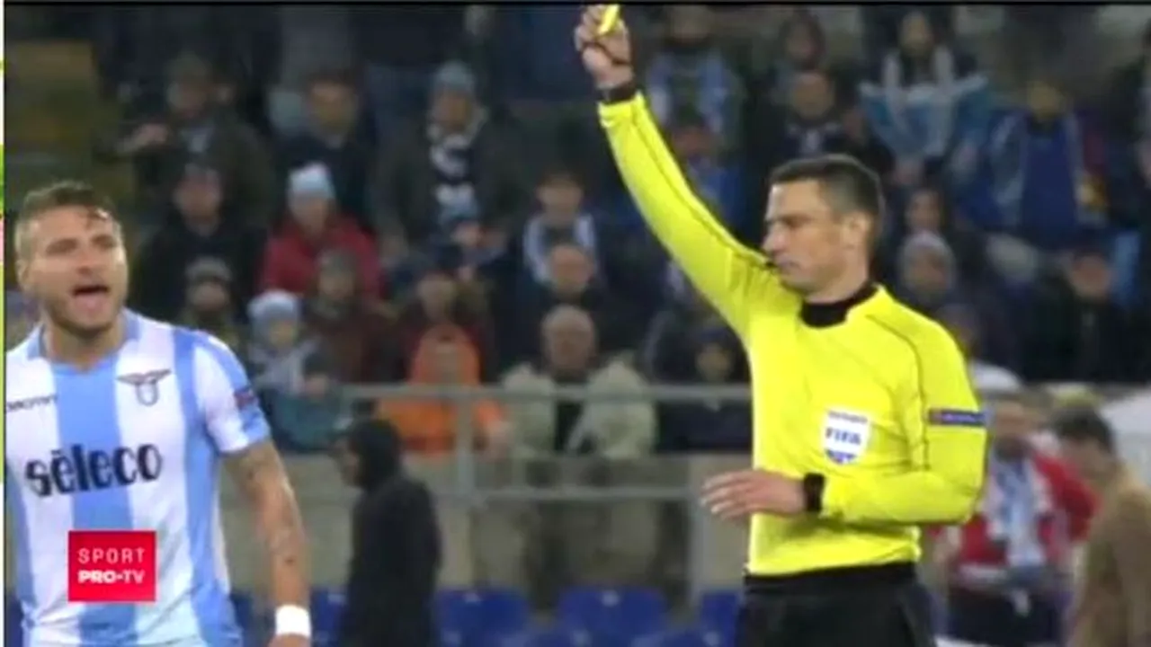 FOTO | La 1-0 pentru Lazio, arbitrul a oprit inexplicabil un atac al FCSB-ului. 