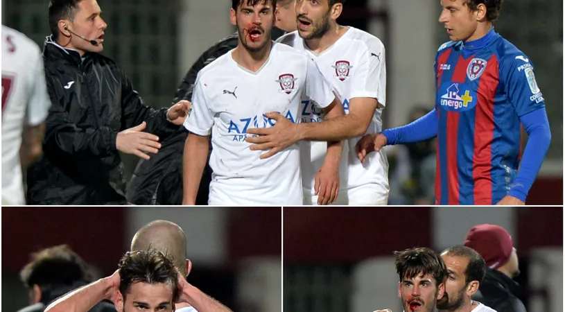 Raport medical: Edu Oriol nu are niciun dinte spart! FOTO | Accidentarea care a inflamat spiritele în Giulești