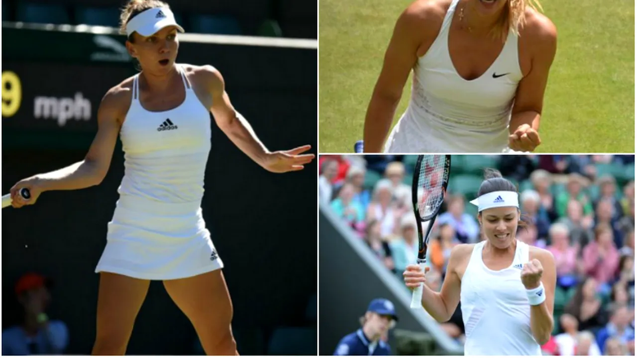 Simona Halep ocupă primul loc în clasamentul live al celor mai bine îmbrăcate jucătoare de la Wimbledon. Cu câte procente le devansează pe Maria Șarapova și Ana Ivanovic