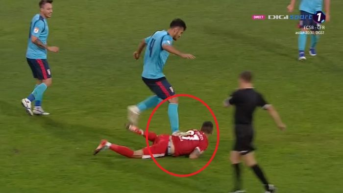 Cap ai, minte ce-ți mai trebuie? Intrare odioasă a lui Benga fix sub ochii lui Avram! Cel mai evident cartonaș roșu din Liga 1!
