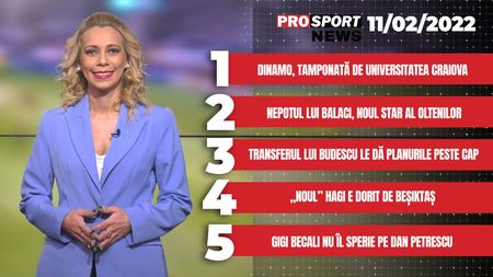 ProSport News | Dinamo, tamponată de Universitatea Craiova. „Noul” Hagi e dorit de Beșiktaș. Cele mai importante știri ale zilei | VIDEO
