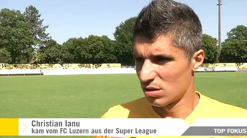 Cristian Ianu a marcat un gol pentru FC Schaffhausen
