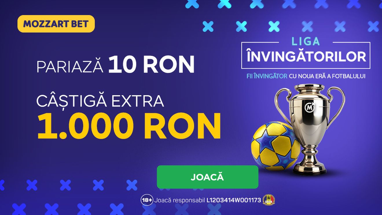 ADVERTORIAL. Liga Învingătorilor la Mozzart Bet: Șansa Ta la Premii în Valoare de 150.000 RON!