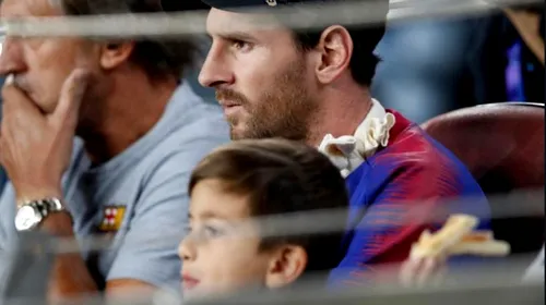 Messi, lăsat fără cuvinte de fiul său! VIDEO | Cum a reacționat vedeta Barcelonei după ce Thiago a fost surprins în timp ce desena emblema lui Juventus