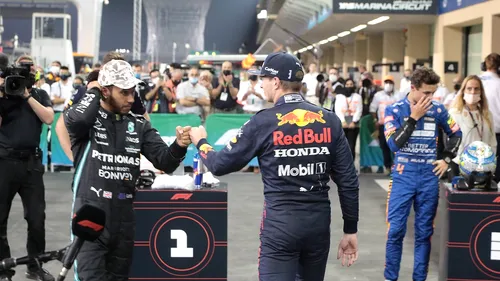 Max Verstappen pleacă din pole-position în cursa pentru titlul mondial! Pe ce poziție s-a clasat Lewis Hamilton