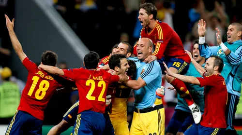 EURO 2012 schimbă ierarhiile în fotbalul mondial!** Spania rămâne lider, Brazilia – scoasă din TOP 10 pentru prima dată în istorie! Vezi ce loc ocupă România