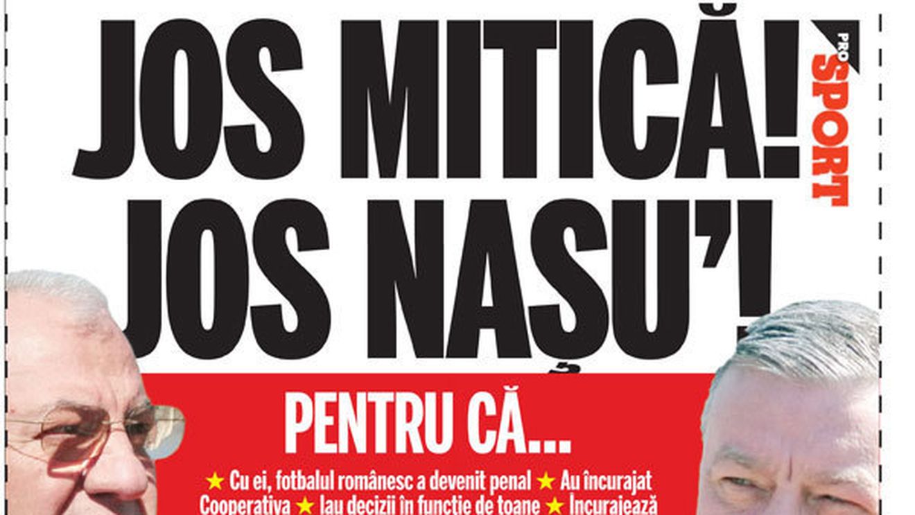 CULMEA CENZURII!** LPF A INTERZIS accesul fanilor cu ziarul ProSport, la partida Rapid - "U" Cluj, din cauza paginii speciale: "Ce facem aici, revoluție?"