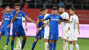 Ce au făcut fotbaliștii de la FCSB la finalul meciului cu Hermannstadt! Puțini s-ar fi așteptat la asta