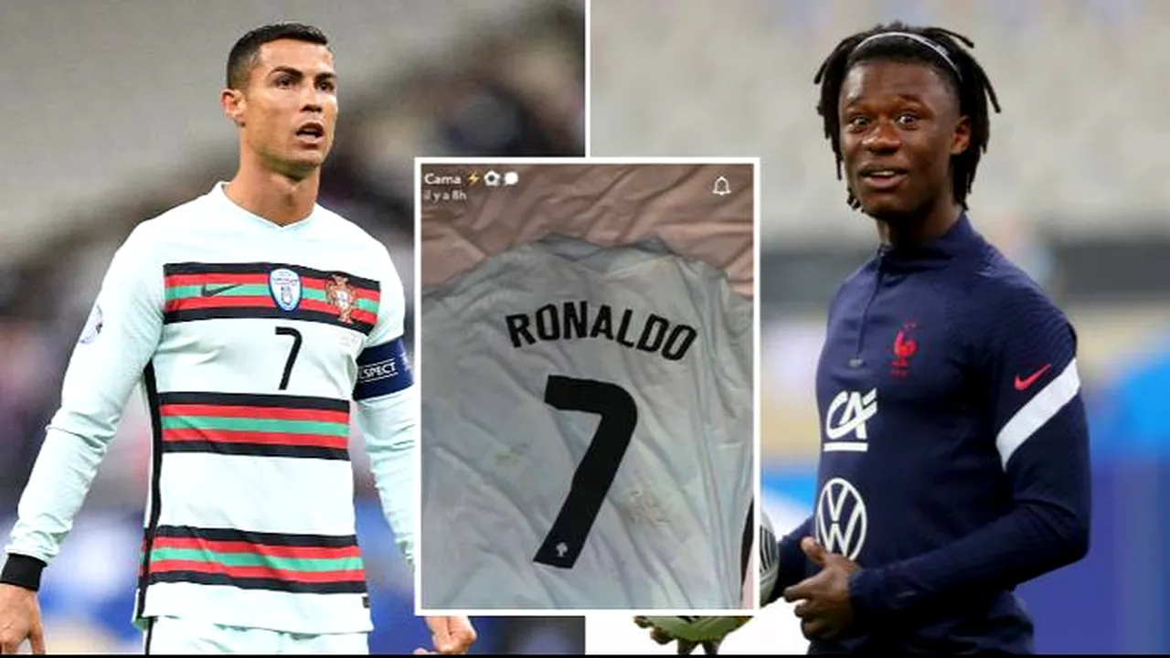 Ghinionistul zilei. Înainte ca Ronaldo să fie testat pozitiv, Camavinga i-a cerut tricoul portughezului și a anunțat că nu îl va spăla niciodată
