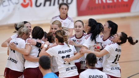 Cea mai dulce înfrângere! Rapid se pregătește să promoveze în Liga Națională de handbal, în ciuda unui eșec la 6 goluri cu Dinamo. Alina Dobrin: "Mi-am dorit foarte mult să las echipa în liga întâi"