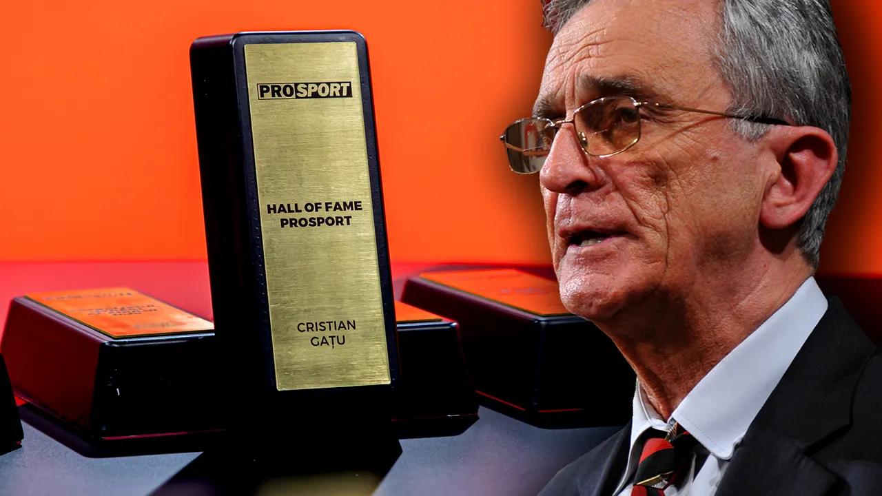 Cristian Gațu a primit trofeul Hall of Fame din partea ProSport! „Am să împart acest premiu cu colegii mei”