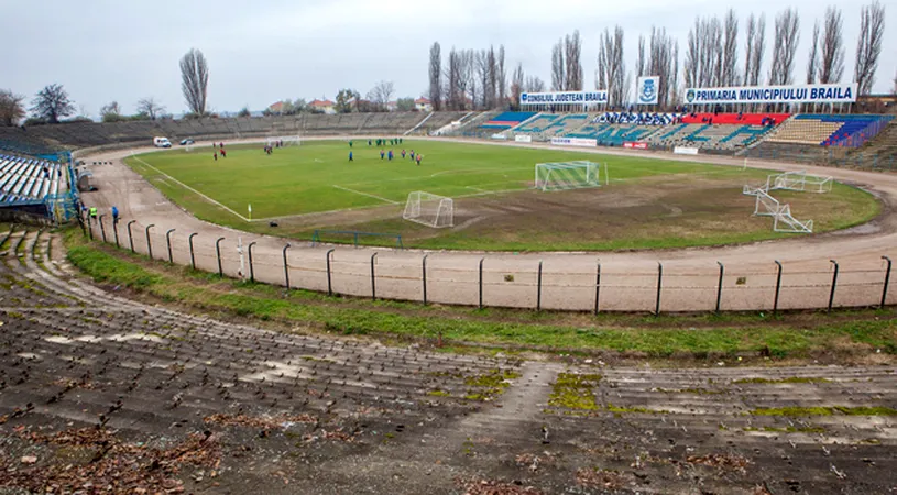 Dacia Unirea revine pe stadionul din Brăila. A fost nevoie de promovarea în Liga 2 pentru lucrări minore, care să asigure obținerea Certificatului de Securitate
