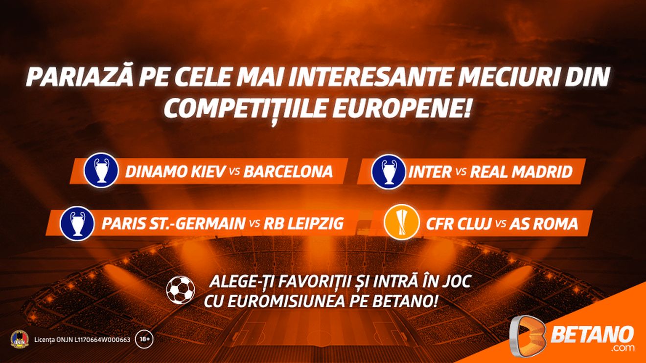 Săptămână europeană pe Betano: Cote Mărite, mii de opțiuni și EuroMisiunea!