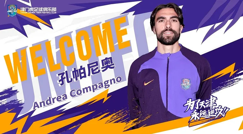 Fotbalistul care pleacă gratis de la FCSB a fost printre primii care l-au felicitat pe Andrea Compagno pentru transferul în China! Ce i-au scris italianului colegii din vestiarul roș-albastru