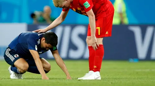 EXCLUSIV | Greșeala fatală făcută de japonezi în meciul cu Belgia. Niponii au plâns la capătul dramei trăite la Rostov, când Chadli le-a spulberat visul unui sfert cu Brazilia