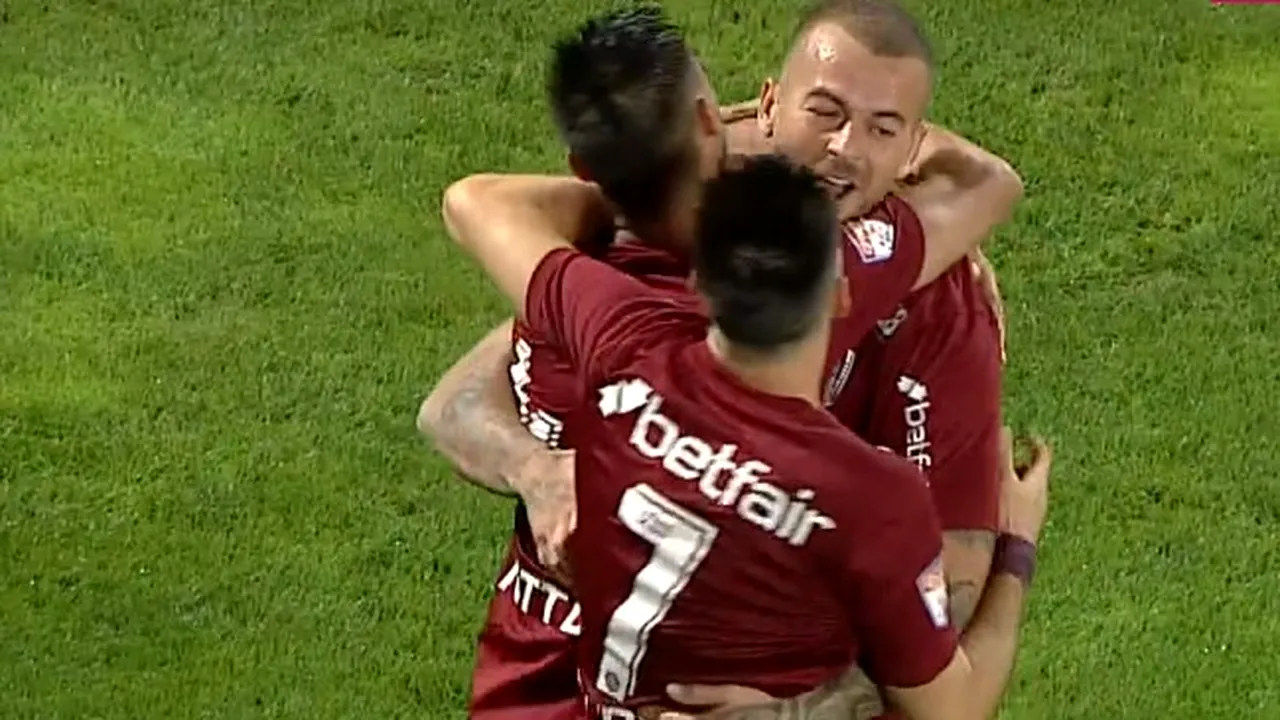 Denis Alibec a marcat primul gol după ce a semnat cu CFR Cluj! A fost schimbat zece minute mai târziu după ce a deschis scorul