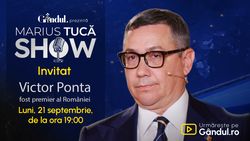 Marius Tucă Show începe luni, 21 septembrie, de la ora 19.00, pe Gândul. Invitat: Victor Ponta