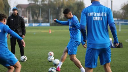 Cornel Papură aliniază cel mai bun „11” în meciul de Cupă cu Progresul Spartac! Antrenorul Craiovei nu menajează jucătorii