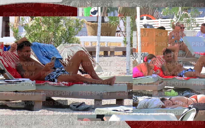 Nicolae Dică, regele șezlongului! Imagini spectaculoase cu fostul atacant al Stelei, și soția lui, în costum de baie roz, la plajă. EXCLUSIV