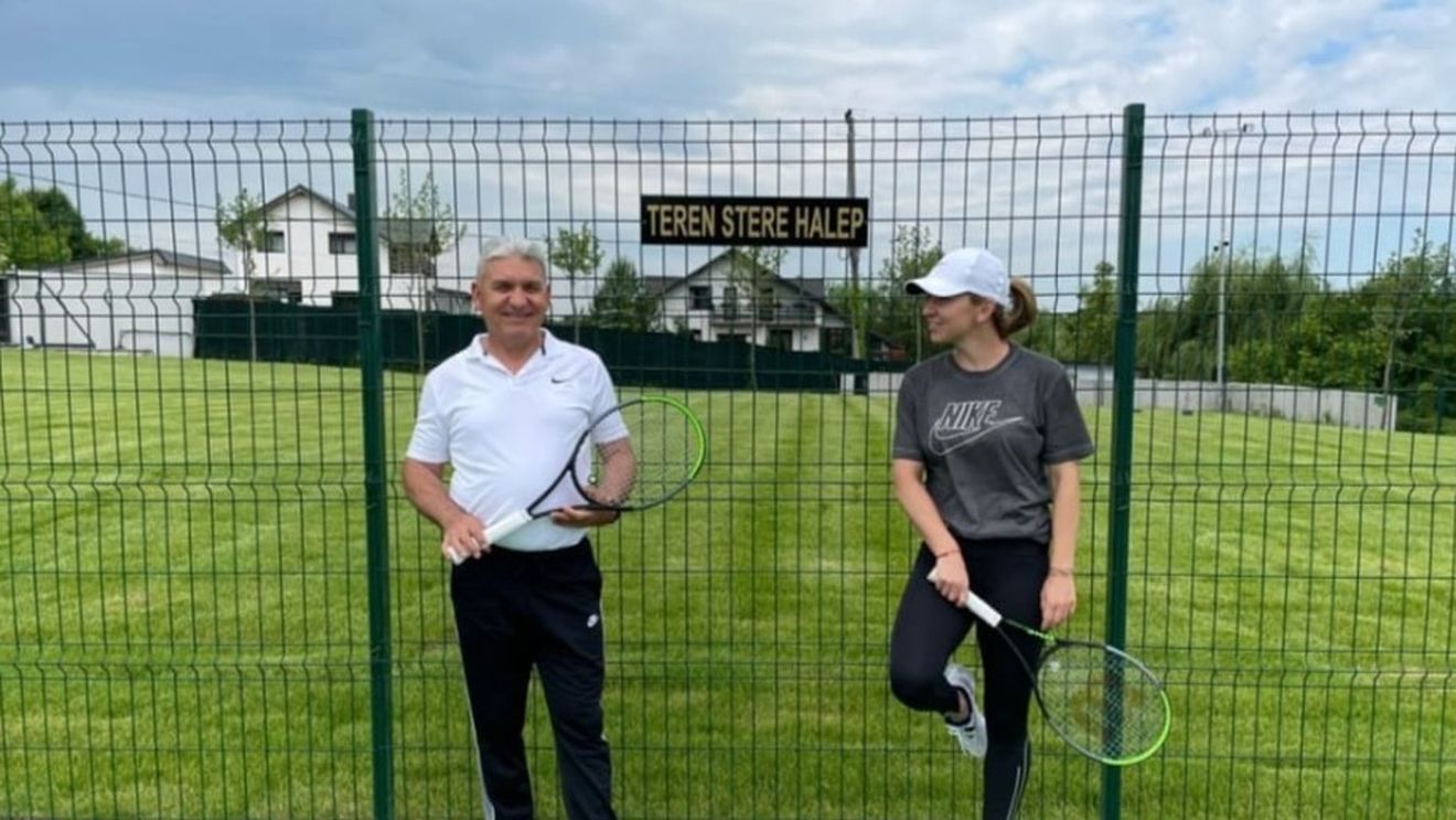 Terenul Stere Halep! Așa se numește suprafața de joc pe care Simona se antrenează la noua sa proprietate din Izvorani