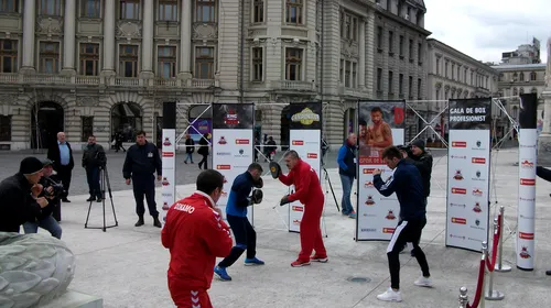 Antrenament la Universitate! Vedetele galei „Careul de Ași”, care va avea loc vineri seară la Circul din stat, au făcut spectacol în mijlocul Capitalei