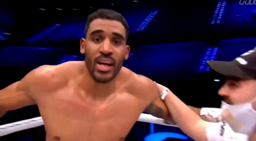 Badr Hari - Benny Adegbuyi, meci istoric în Gala Glory 76. Victorie fabuloasă pentru sportivul român, i-a spart nasul marocanului