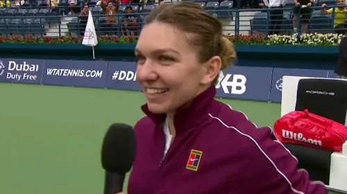 Simo-mania! FOTO | „Ești în Dubai, nu la Constanța!”. Faza zilei, după victoria Simonei Halep de la Dubai