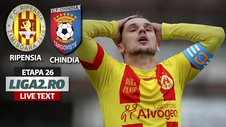 Cinci goluri, trei reveniri pe tabelă și o victorie care aduce Târgoviștea mai aproape de Liga 1.** Chindia a avut meci greu cu Ripensia