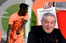 Forma excelentă a lui Valentin Crețu l-a făcut pe Gigi Becali să îi schimbe oferta lui Nana Antwi! Ce contract i-a pus patronul FCSB pe masă africanului vitezist. EXCLUSIV