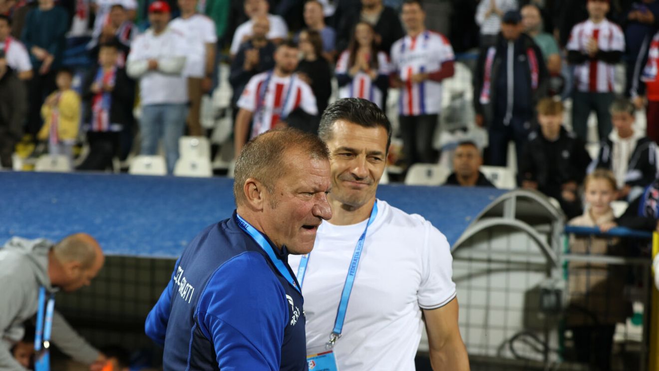 Oțelul Galați - Universitatea Craiova 1-1, în etapa 12 din Superligă. Miza meciului și-a spus cuvântul. Dorinel Munteanu și Costel Gâlcă s-au anulat reciproc pe Dunăre!