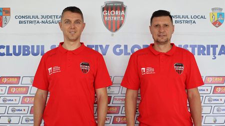 Nicolae Grigore și Ionuț Mazilu au preluat, oficial, banca tehnică a echipei CS Gloria Bistrița. Anunțul clubului