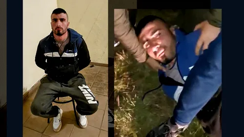 Primele imagini cu momentul prinderii fostului boxer Laurențiu Lăcătușu, principalul suspect în cazul crimei milionarului din Sibiu!