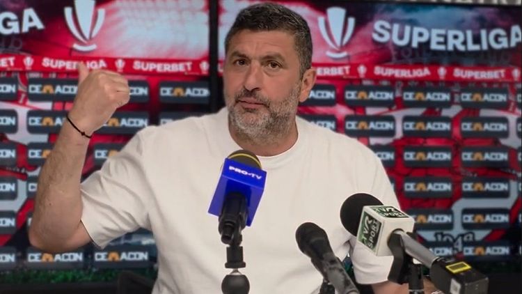 Moment de panică și nedumerire. Ce s-a întâmplat în timpul conferinței de presă a lui Marius Baciu după Dinamo – FCSB 1-2