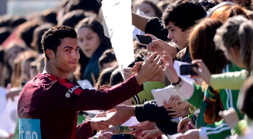 VIDEO Gestul ăsta concurează cu toate urările primite de Hagi de ziua lui!** Ronaldo a primit cel mai neașteptat cadou la 28 de ani