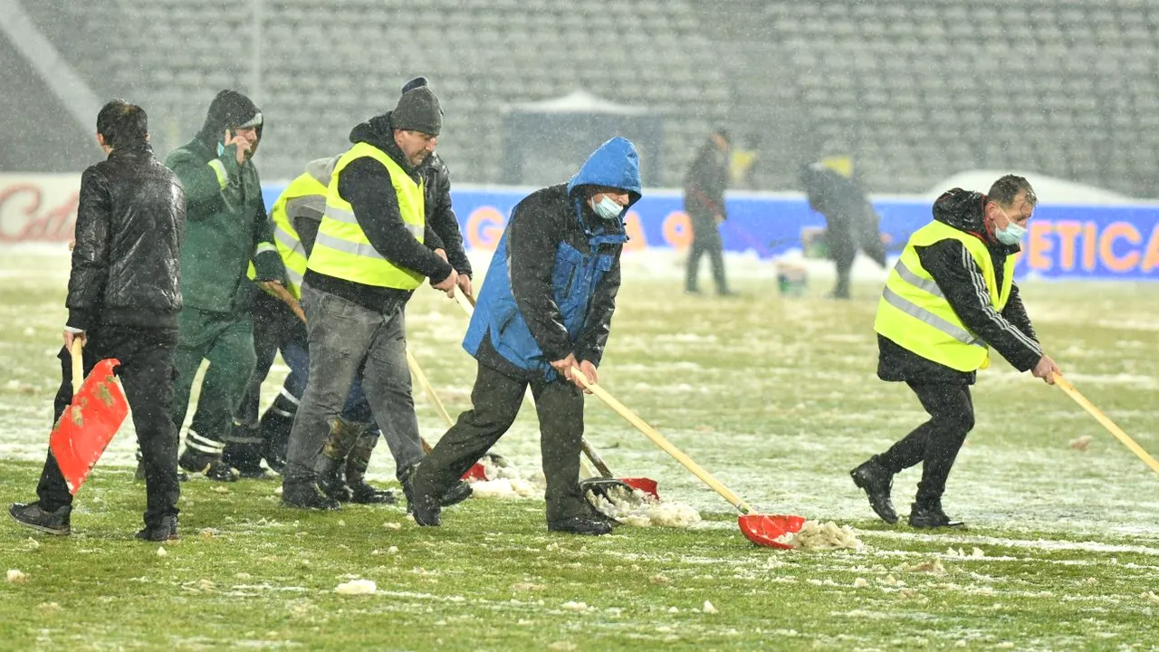 Cât costă încălzirea gazonului în Liga 1. Un oficial al campioanei dă cărțile pe față: „LPF și-a făcut treaba!”. Motivul pentru care avem terenuri înghețate în 2021