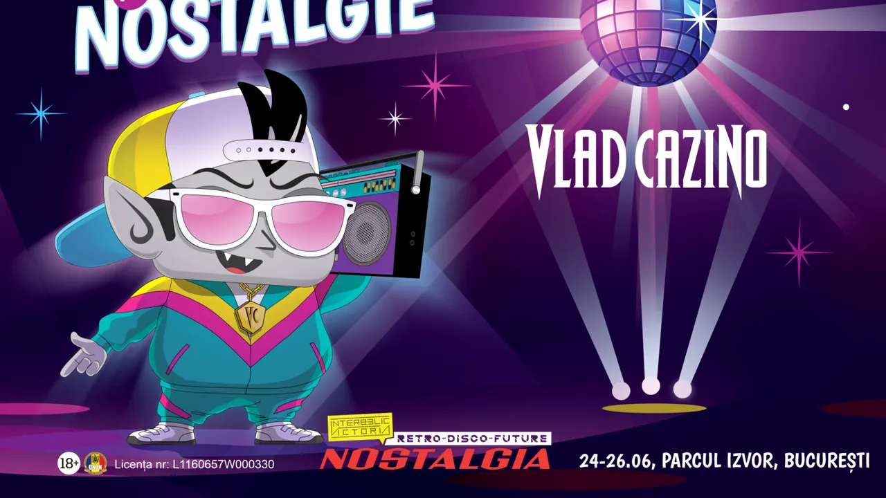 Șmecherie pe Nostalgie: Vlad Cazino, partener oficial al Festivalului Nostalgia 2022