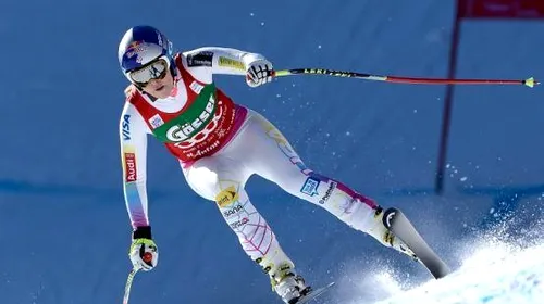 Schioarea americană Lindsey Vonn a egalat recordul de 62 de victorii în Cupa Mondială