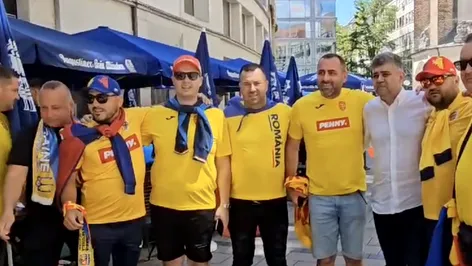 Premierul Marcel Ciolacu a ajuns la meciul România – Ucraina de la EURO 2024. Cum a fost întâmpinat de români. VIDEO