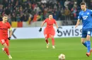 Notele FCSB la pauza meciului cu Hoffenheim. Repriza lui Darius Olaru, extrem de slabă