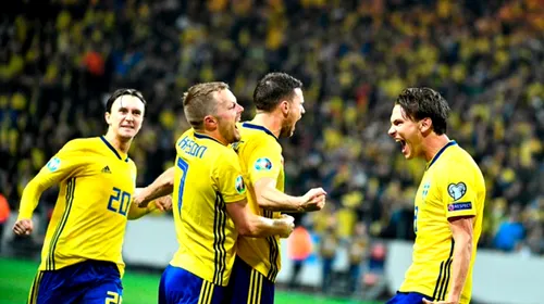 Lotul Suediei pentru meciul cu România de pe Arena Națională