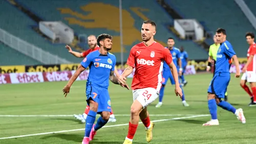 A picat nocturna în minutul 71 al meciului CSKA 1948 Sofia - FCSB! Ce decizie a luat arbitrul italian