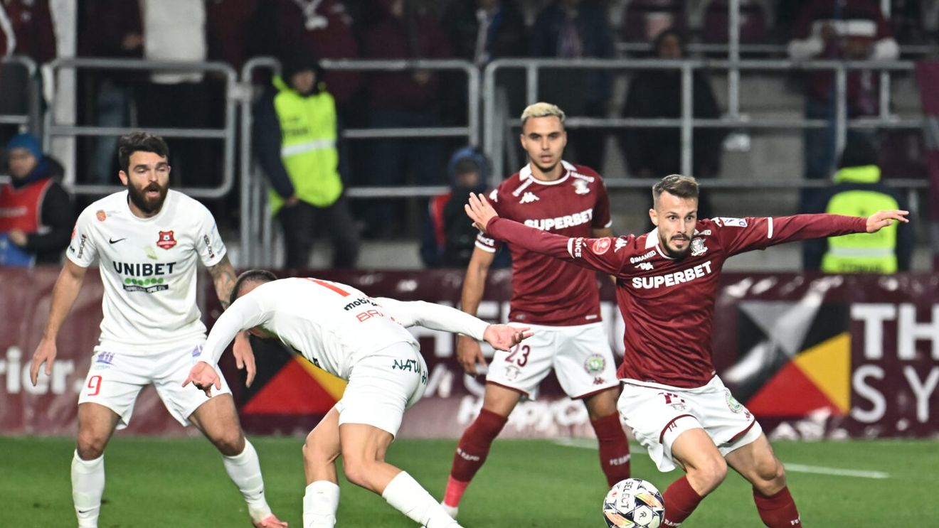 Fază horror la Rapid - Hermannstadt: fotbalistul a văzut imediat „roșu” după ce și-a atacat brutal adversarul și a riscat să îl bage în spital! Comentatorii au înnebunit: „Câtă minte să ai să intri așa?”