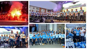 FOTO | Corvinul și-a prezentat lotul de jucători, la Zilele Hunedoarei, în faţa a aproximativ 15 mii de oameni